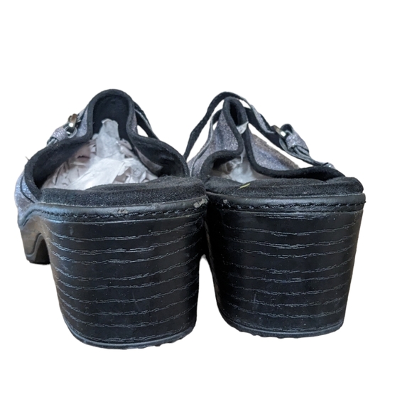 NEW Lands End silver glitter sparkle clogs mules slip on Women's 6 - Picture 4 of 8